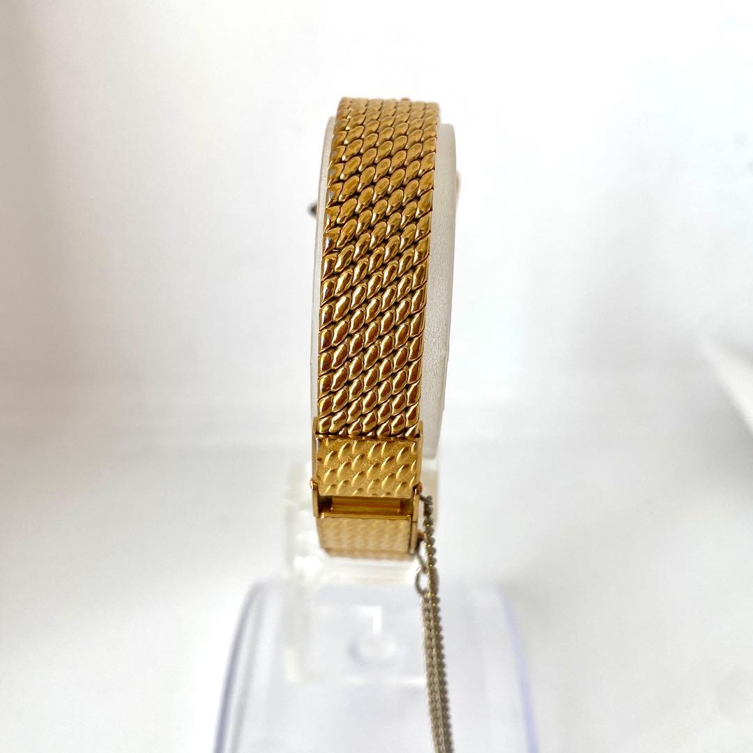 新品電池　SEIKO エクセリーヌ　腕時計　ゴールド　スクエア　3針