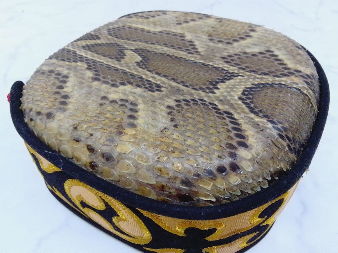 沖縄三線 本皮 強化張り 蛇皮 バッグ付 琉球 和楽器 本体