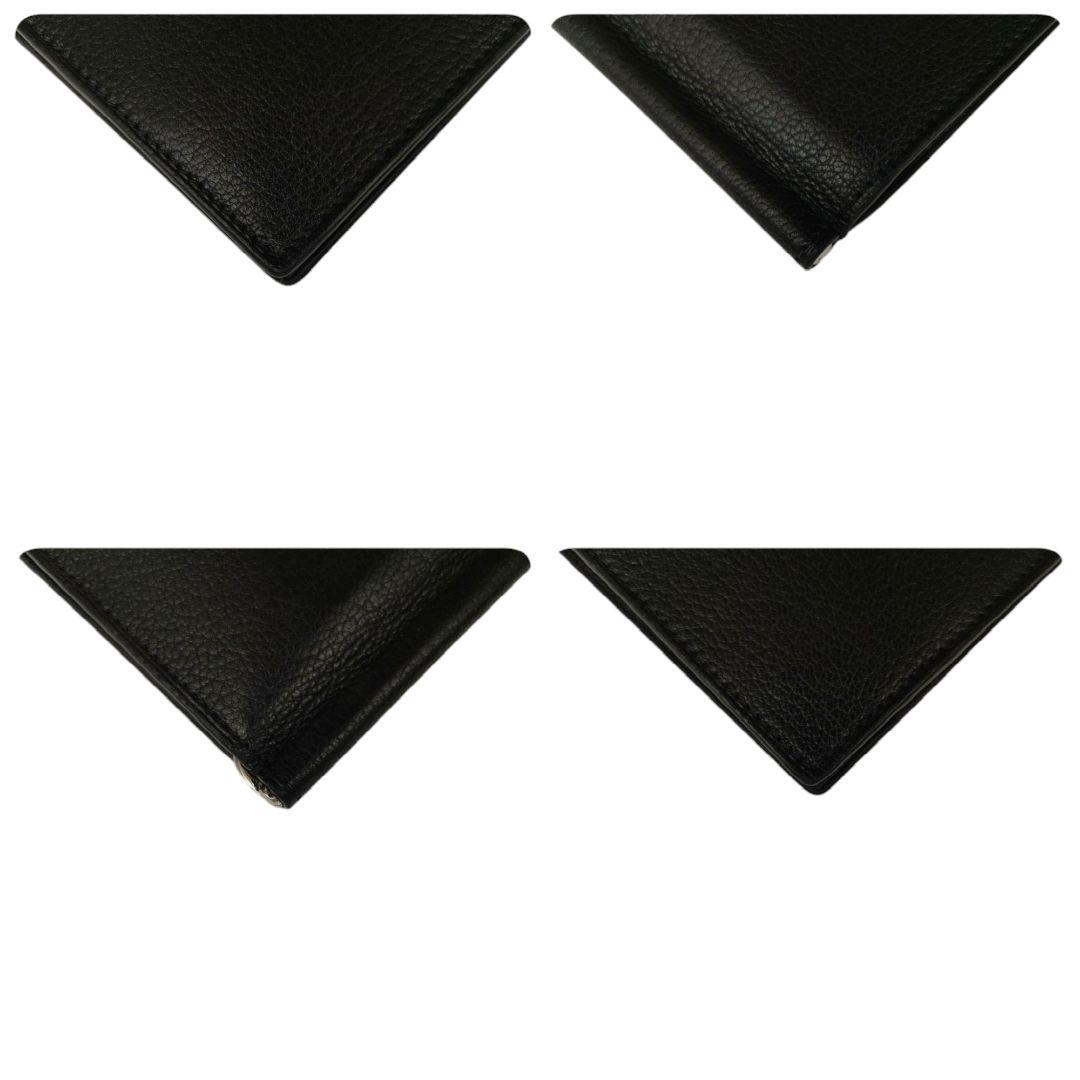 ダンヒル　マネークリップ　折り財布　ブラック