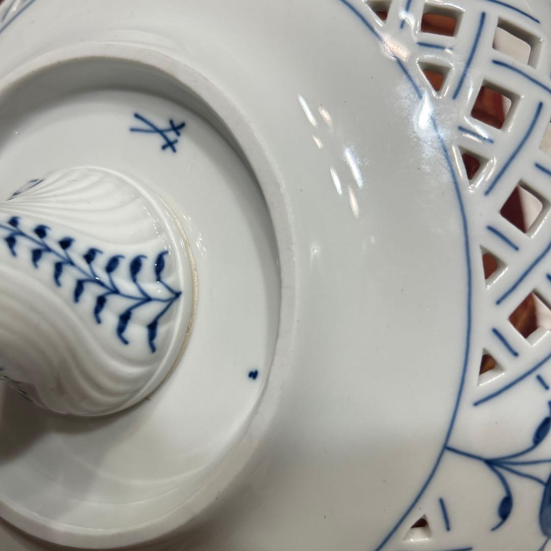 【ジェットリンク】マイセン　ブルーオニオン　コンポート　大型