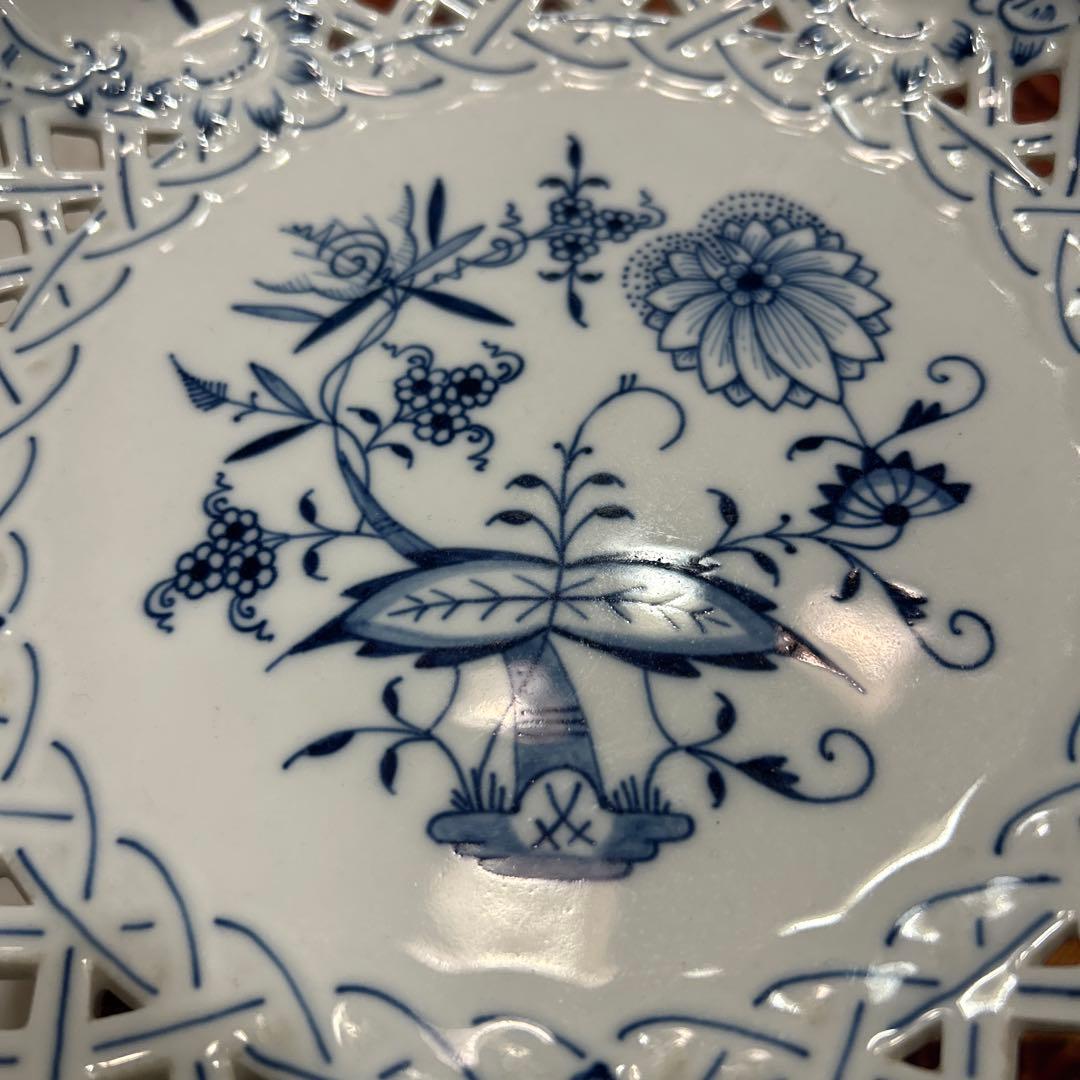 【ジェットリンク】マイセン　ブルーオニオン　コンポート　大型