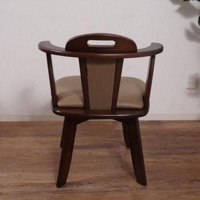 力也さま専用　2脚セット 360°回転式　天然木ダイニングチェア　 肘掛け付き