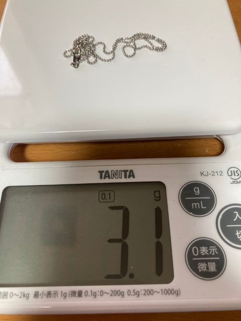 プラチナ ボールチェーン ネックレス Pt850