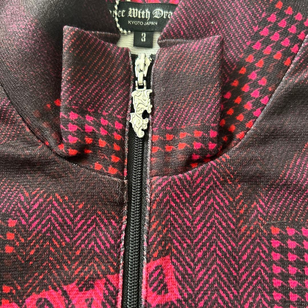 新品　Dance With Dragon チェック柄長袖シャツ サイズ3