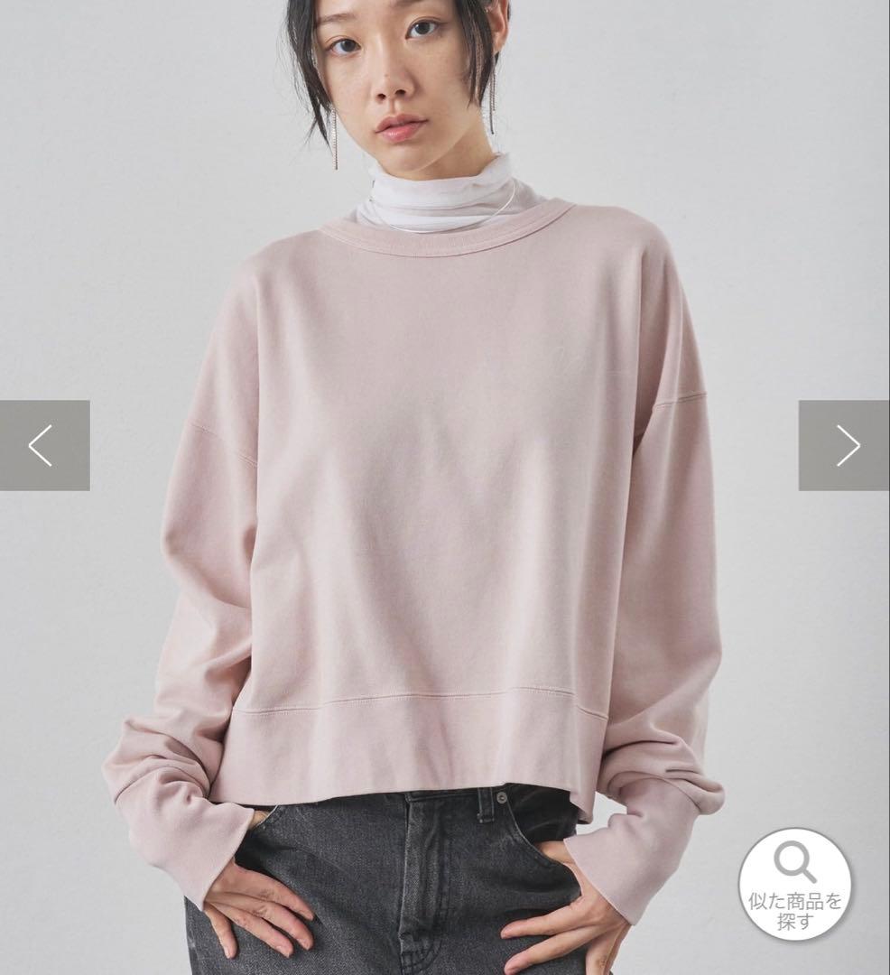 ウィムガゼット　ヴィンテージロゴ裏毛　ピンクベージュ　スウェット