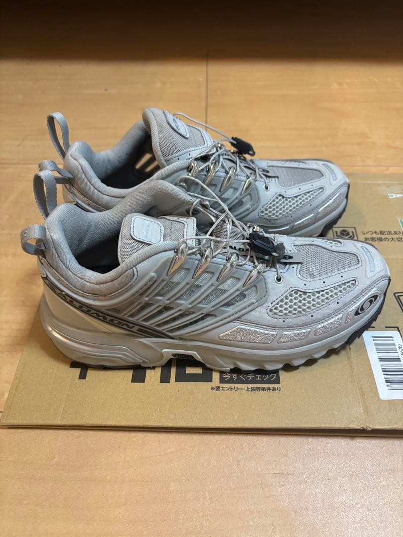 靴 SALOMON ACS PRO l/Ghost/Silver 