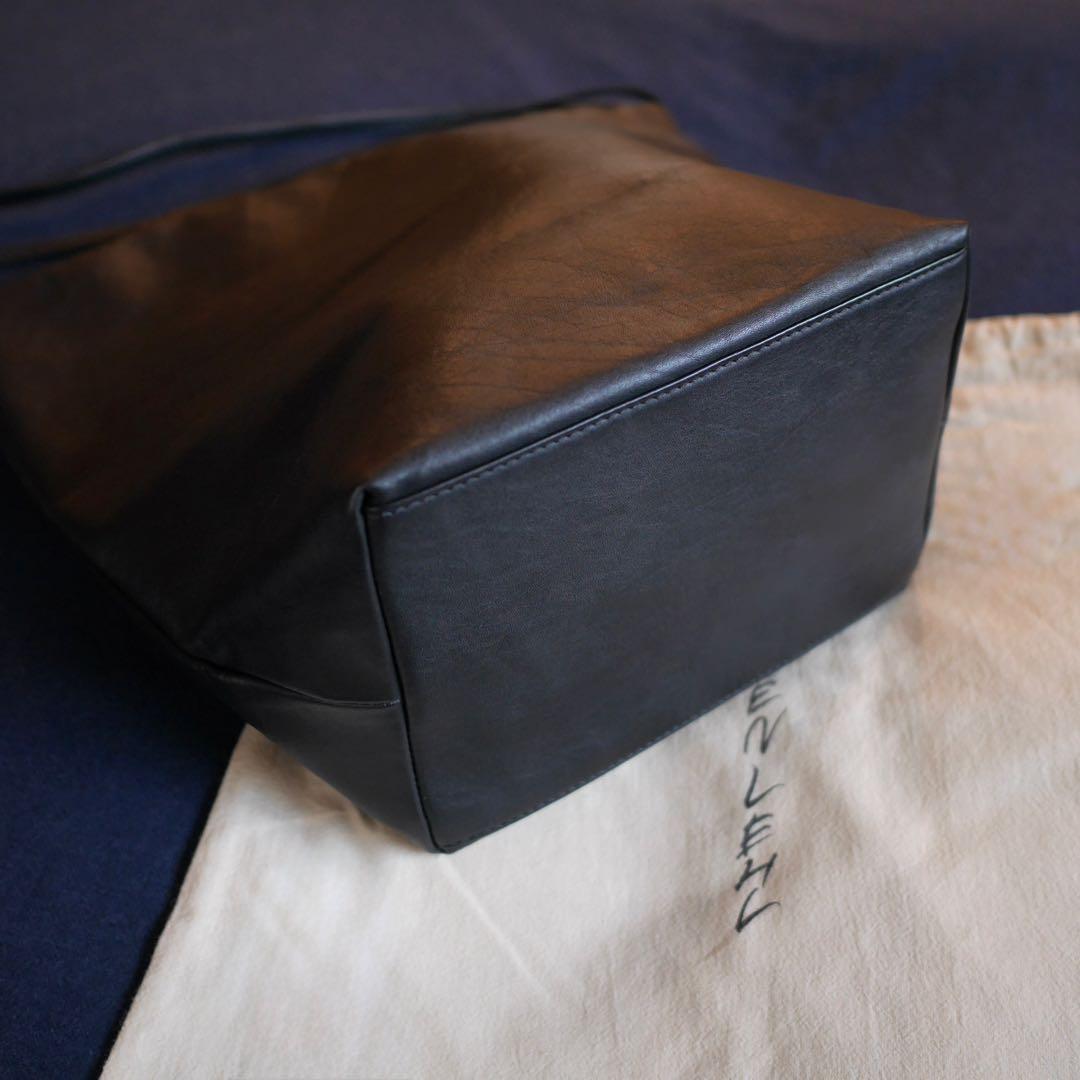 ヨーガンレール 牛革巾着バッグ 黒