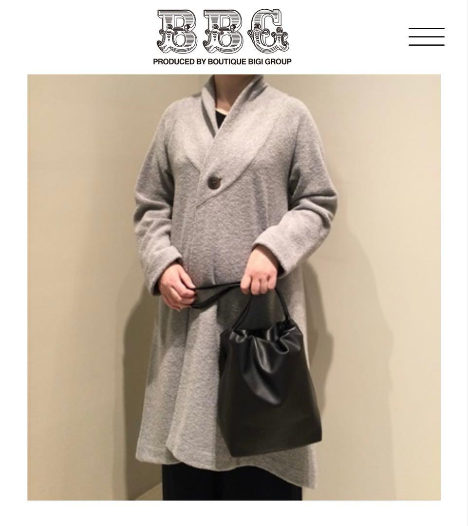 ヨーガンレール 牛革巾着バッグ 黒