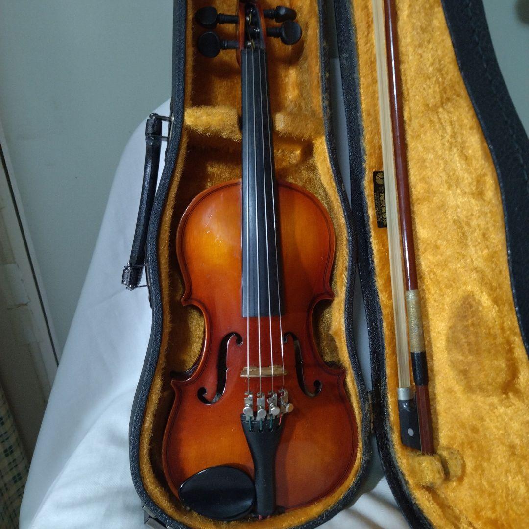 ♥4才前後の子供用♥スズキバイオリン1/10♥品番350メンテ済♥弓ケ―ス松脂付
