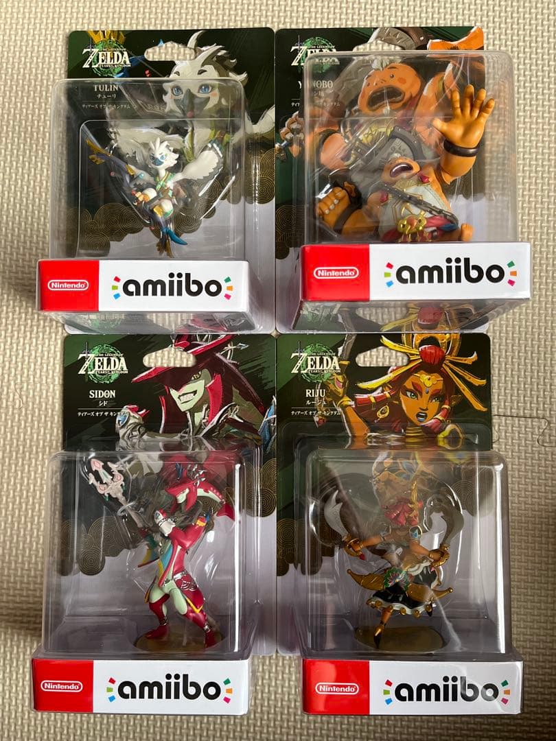 amiibo ゼルダの伝説4体セット ユン坊、シド、ルージュ、チューリ