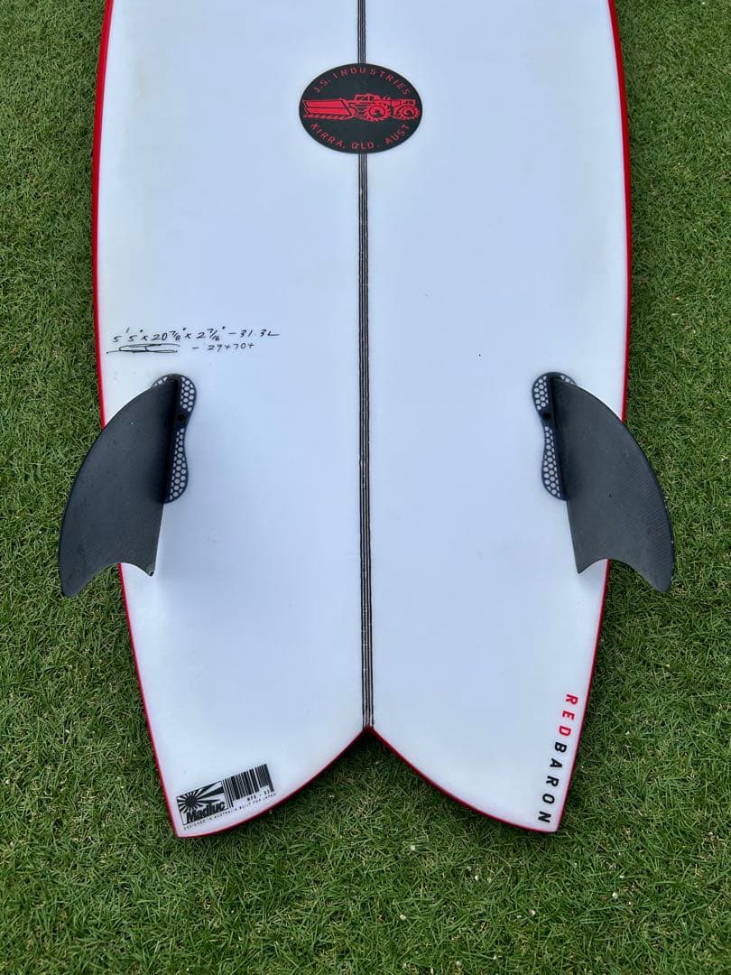 JS レッドバロンツインフィン5'5 フィン付き