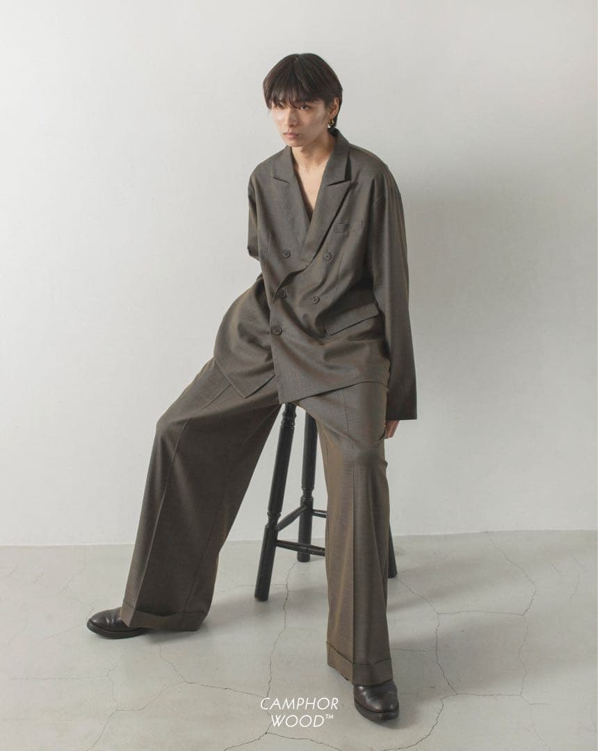 CAMPHOR WOOD tailored jacket セットアップ