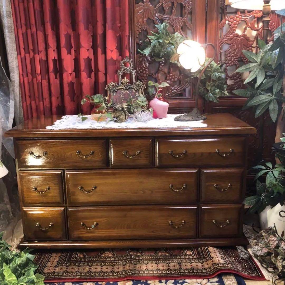 Sale ヴィンテージ エルム　エレガンス　アクセント　チェストキャビネット