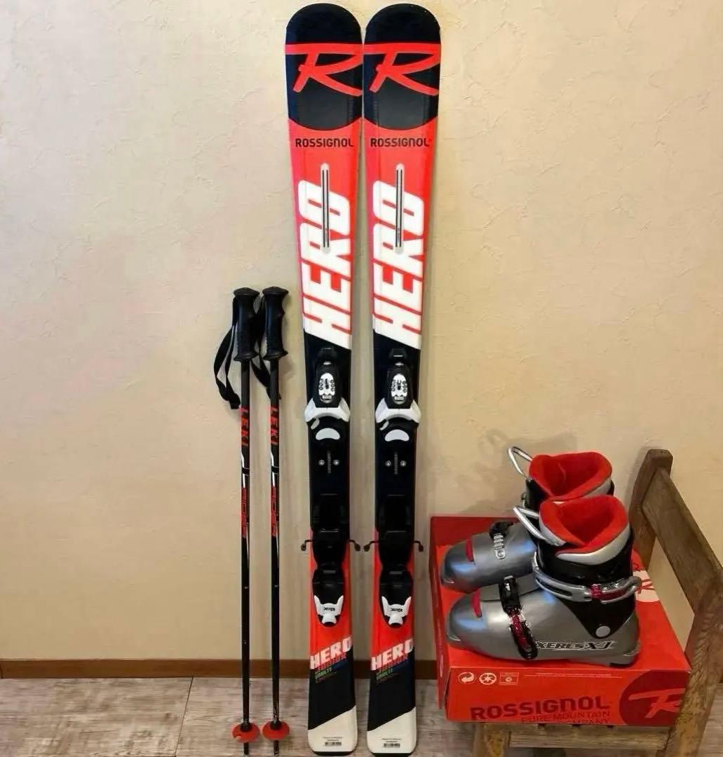 ◾️カービングスキーセット　スキー板130㎝ ブーツ24㎝ 子供用　ジュニア用