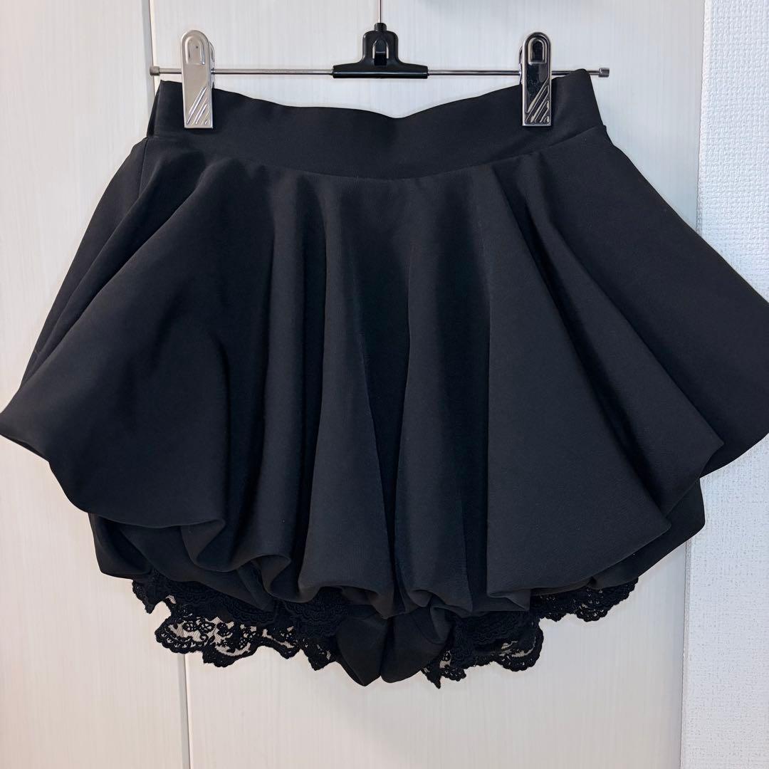 ♡ ダーリッチ Darich ♡ ボリュームバルーンミニスカート　黒
