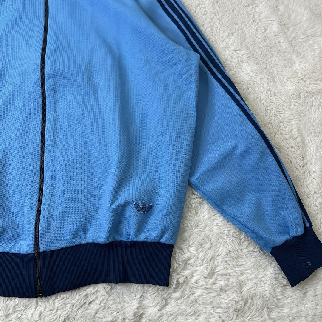 adidas /アディダス 70s 西ドイツ デサント ジャージ6 水色