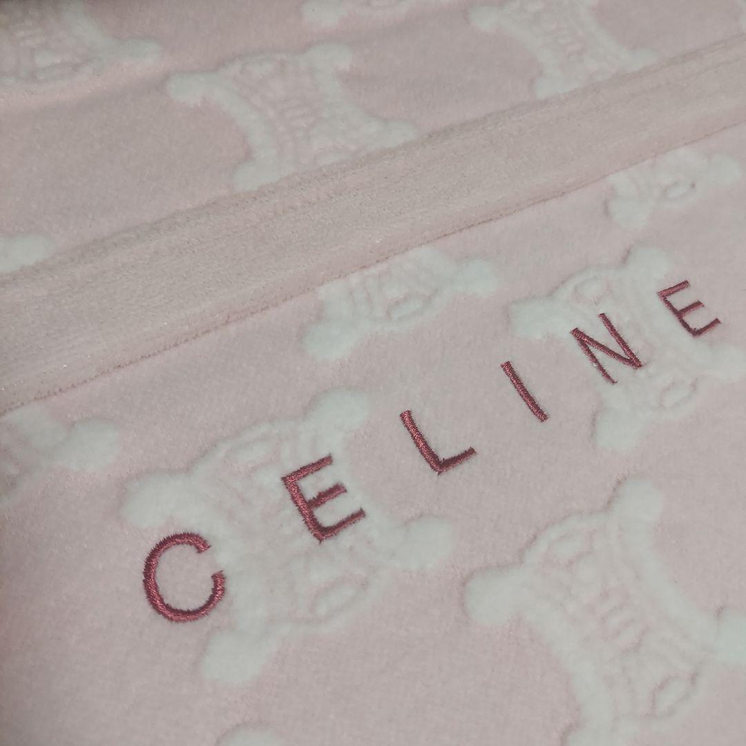 CELINE セリーヌ ロゴ マカダム 綿毛布 新品 シングル ブランケット
