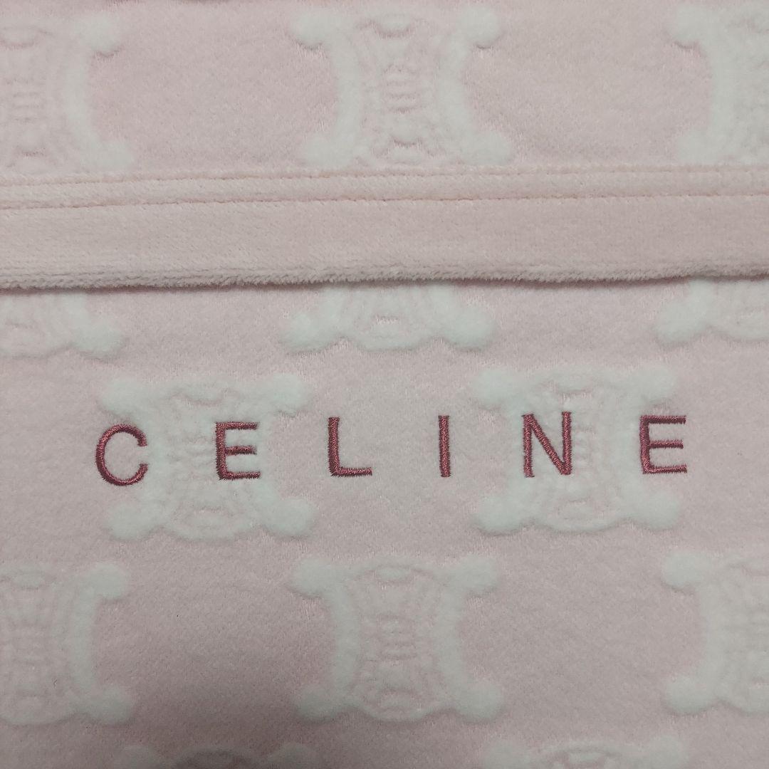 CELINE セリーヌ ロゴ マカダム 綿毛布 新品 シングル ブランケット