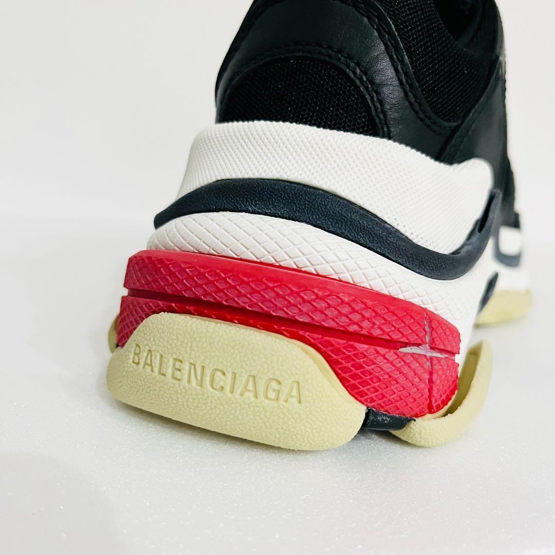 未使用級　BALENCIAGA TRIPLE S WOMEN 38 黒　赤