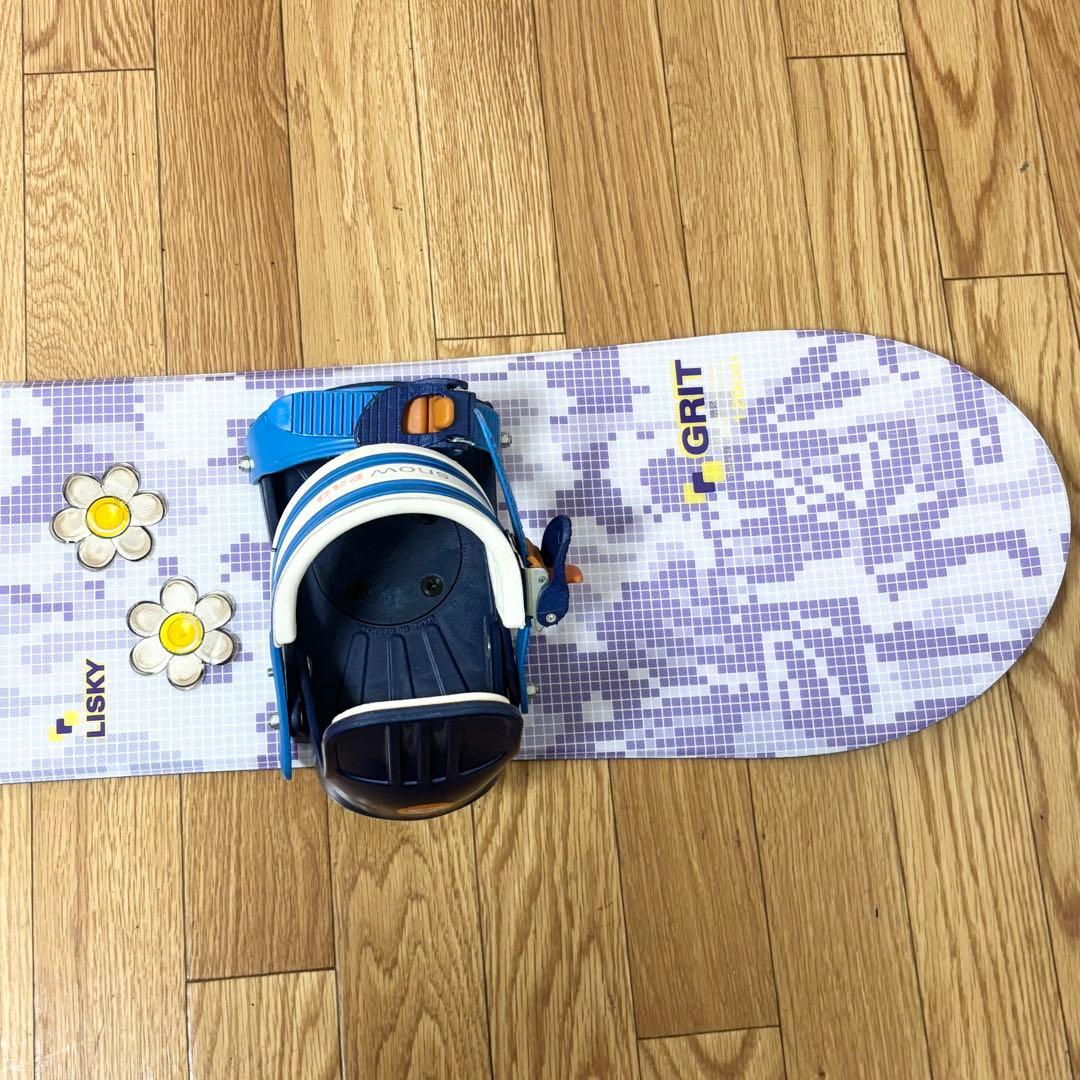 【2点セット】キッズスノーボード LISKY 120㎝  PRO バイン