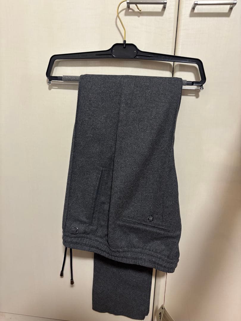 新品【干場義雅×菅原靴店】giabsarchivio前後永久クリースパンツ46