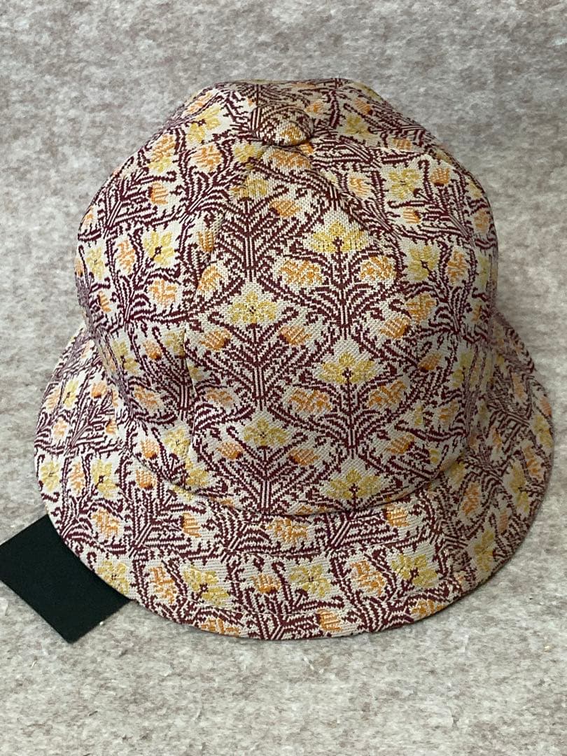 タグ付き Needles ニードルス 総柄 花柄 蝶 バケット ハット Lサイズ