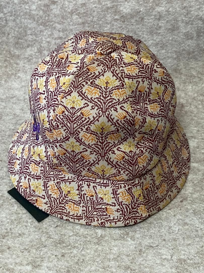 タグ付き Needles ニードルス 総柄 花柄 蝶 バケット ハット Lサイズ