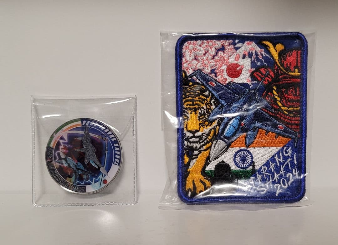 日印共同訓練　航空自衛隊　ワッペン&メダル セット