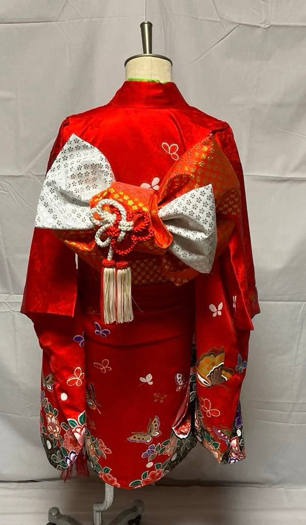 ぴ*ろ様 2-上　七五三　お正月　女の子　着物　7歳　１4点セット