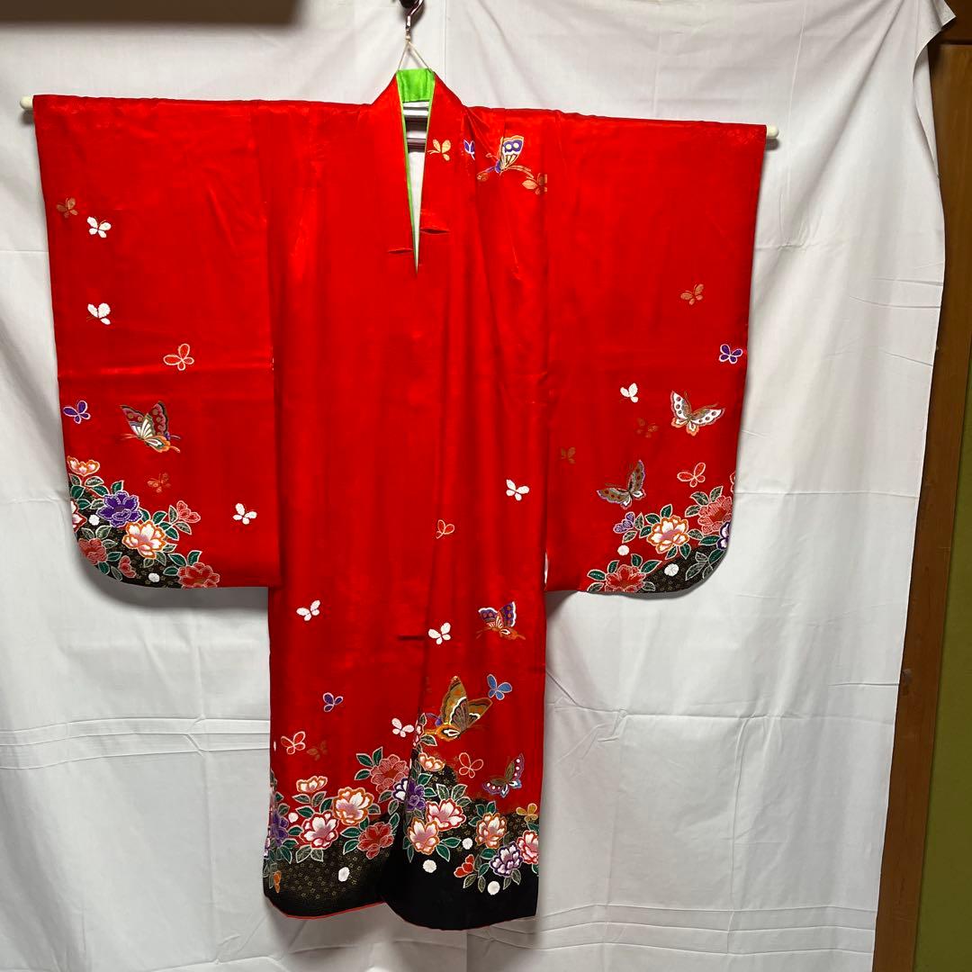ぴ*ろ様 2-上　七五三　お正月　女の子　着物　7歳　１4点セット