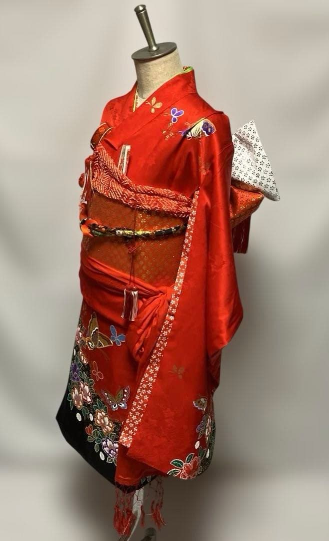 ぴ*ろ様 2-上　七五三　お正月　女の子　着物　7歳　１4点セット