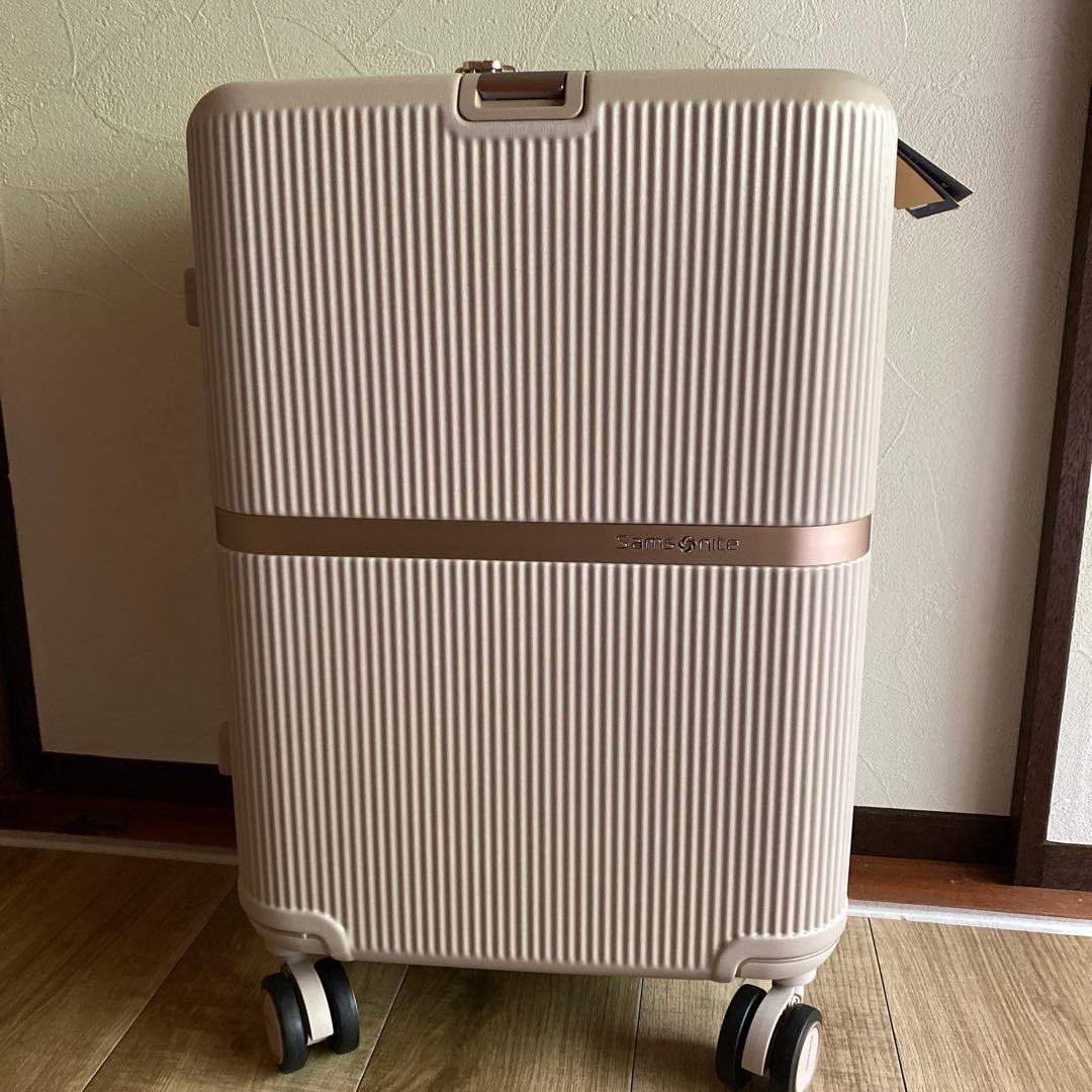 SNIDELコラボ Samsonite ベージュ キャリーケース