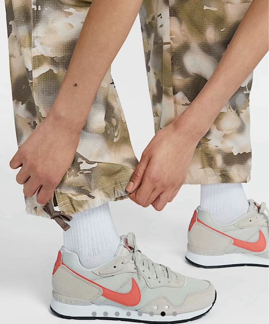 NIKEウィメンズミッドライズオーバーサイズド カモカ ーゴパンツM