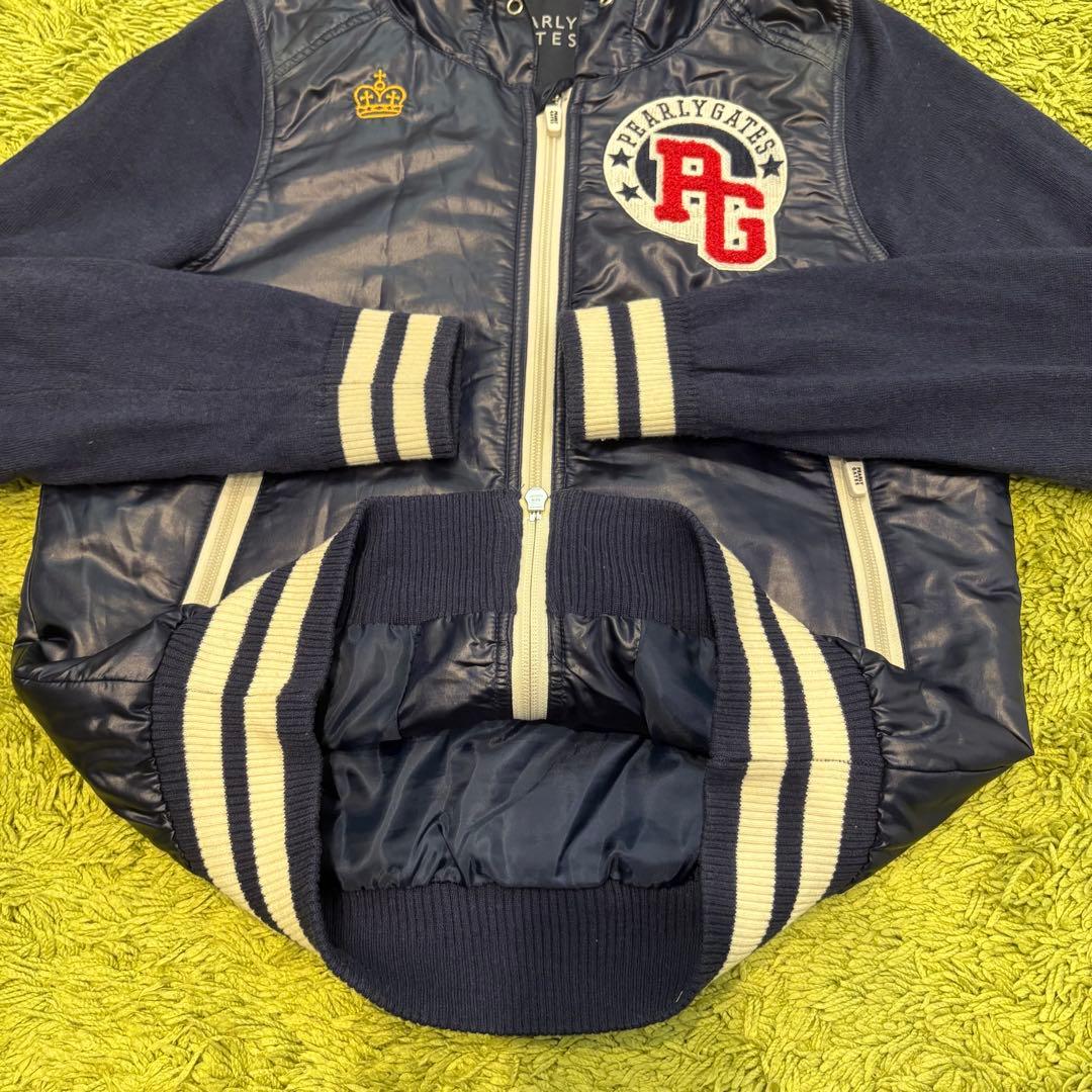 パーリーゲイツ PEARLYGATES ジップジャケット ワッペン ネイビー 0