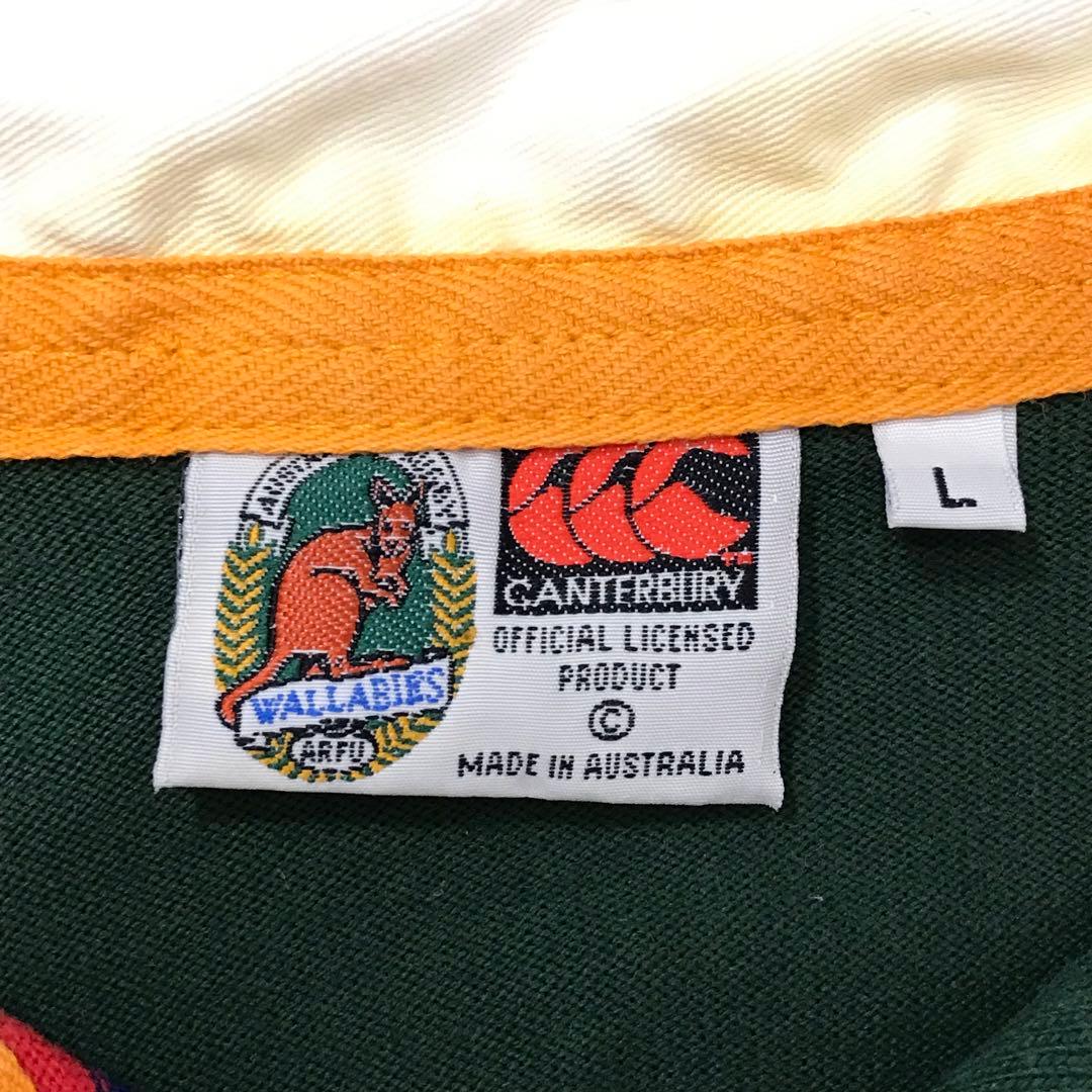 90sカンタベリー　ビンテージ長袖ラガーシャツ ワラビーズ　オーストラリア代表
