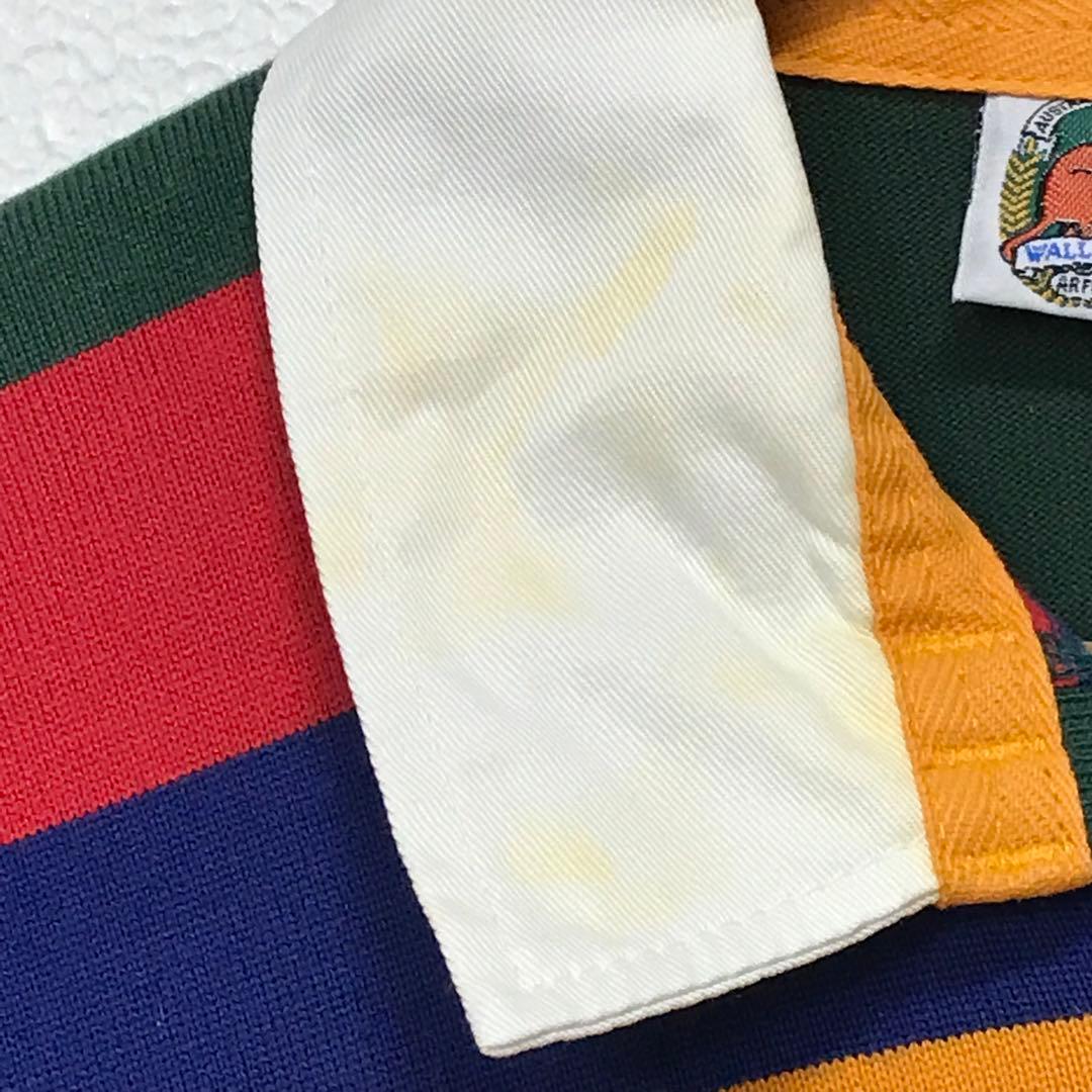 90sカンタベリー　ビンテージ長袖ラガーシャツ ワラビーズ　オーストラリア代表