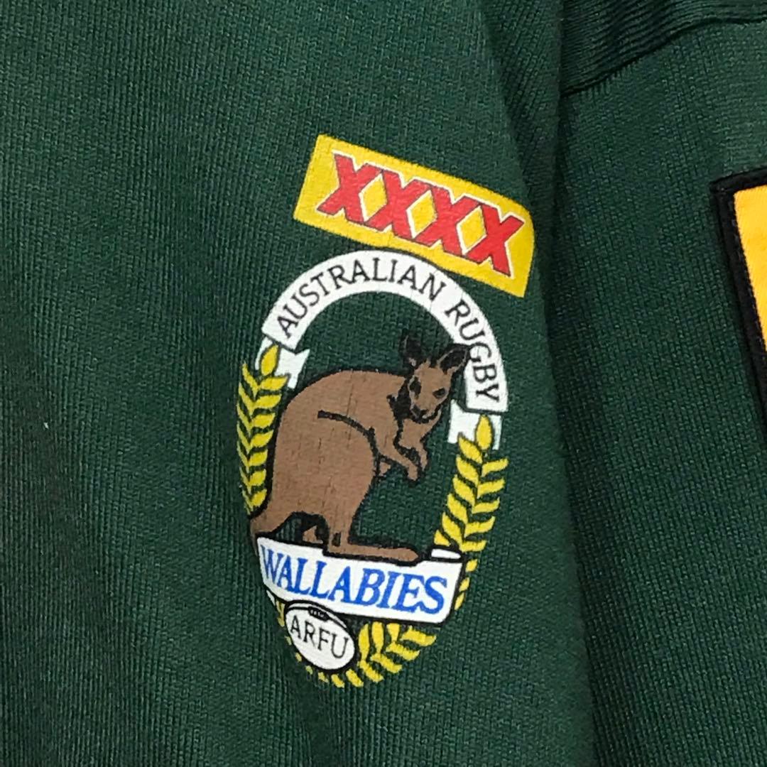 90sカンタベリー　ビンテージ長袖ラガーシャツ ワラビーズ　オーストラリア代表