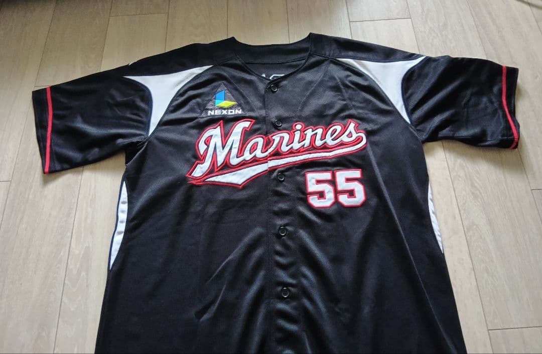 【レア】ロッテ　マリーンズ　スタンリッジ　ユニフォーム　デサント　フリー