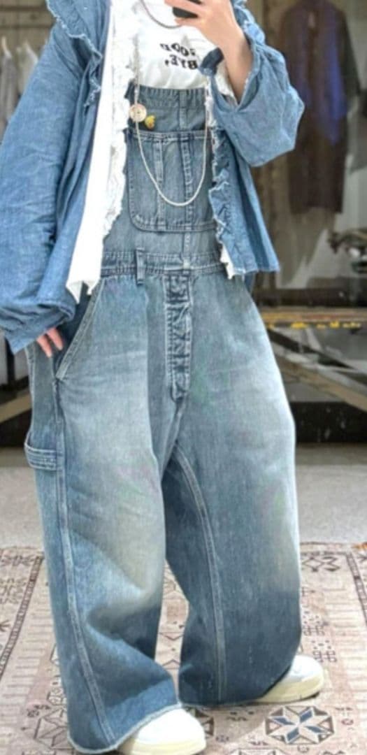 バンビちゃんジャーナルスタンダードラックス　11OZデニムオーバーオール