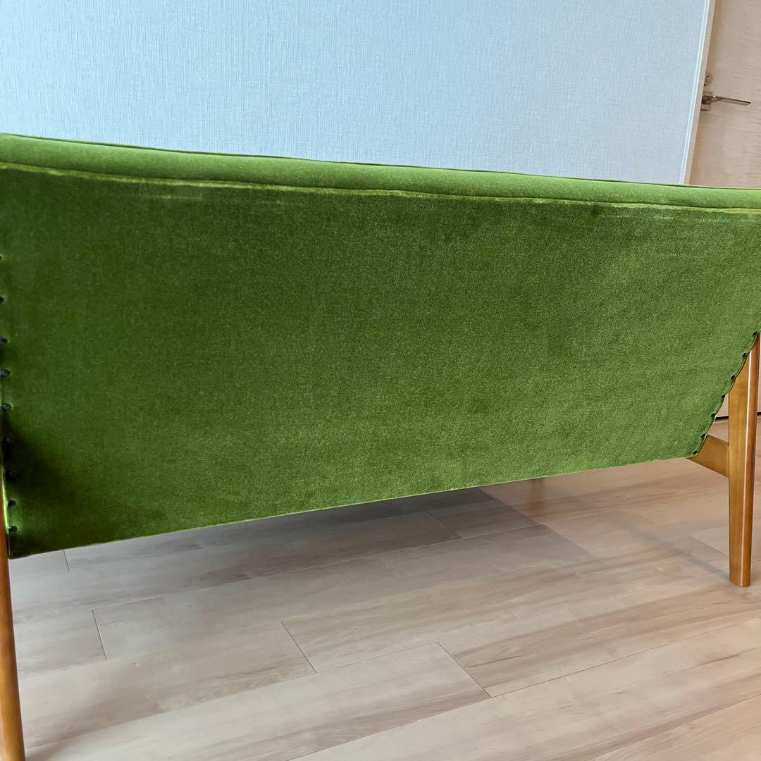 M*c様 【美品・送料込】カリモク60 Kチェア 2シーター モケットグリーン