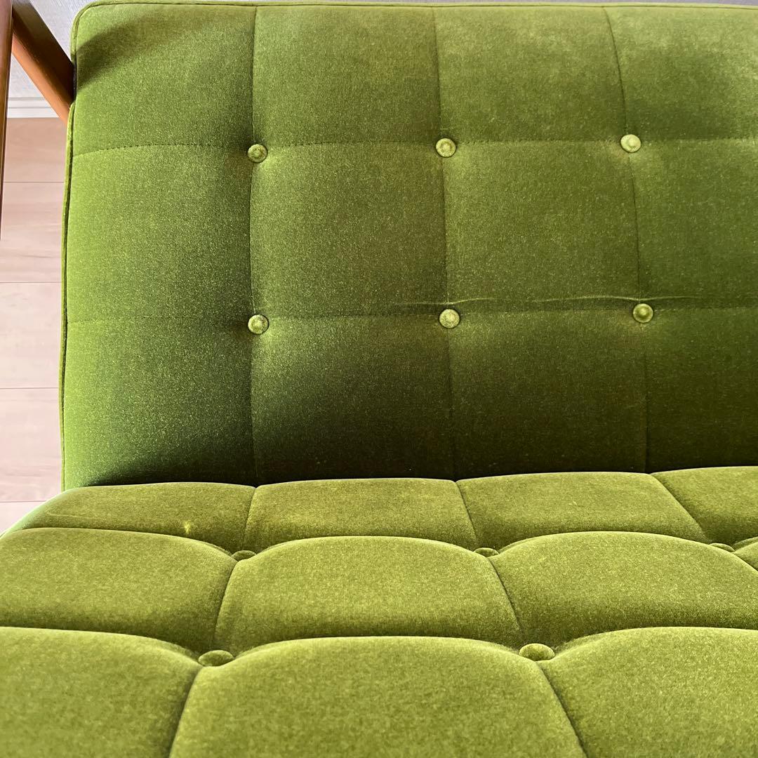 M*c様 【美品・送料込】カリモク60 Kチェア 2シーター モケットグリーン