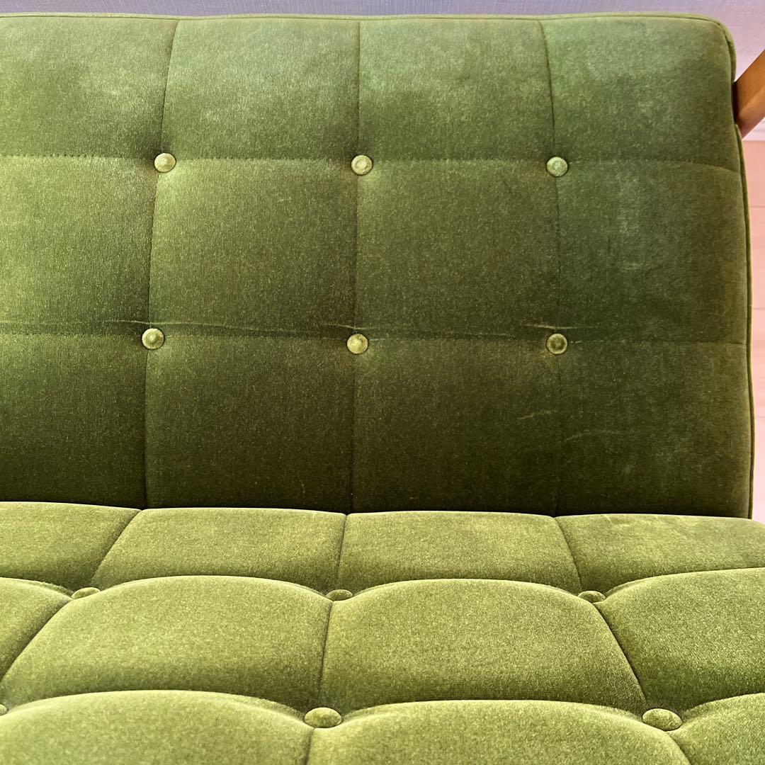 M*c様 【美品・送料込】カリモク60 Kチェア 2シーター モケットグリーン