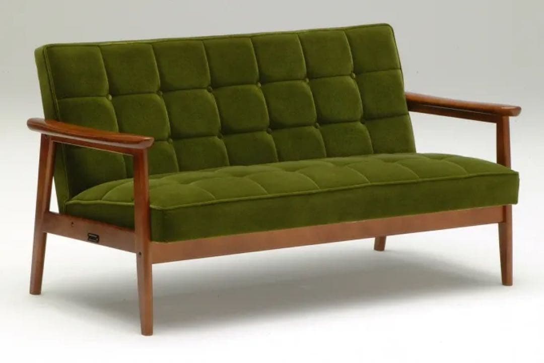 M*c様 【美品・送料込】カリモク60 Kチェア 2シーター モケットグリーン