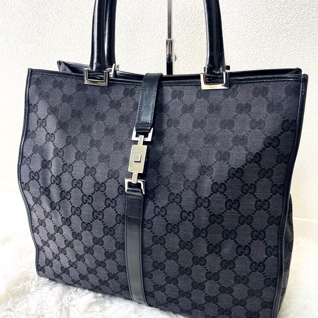 グッチ　GUCCI トートバッグ　キャンバス　002 1064 ジャッキー　黒
