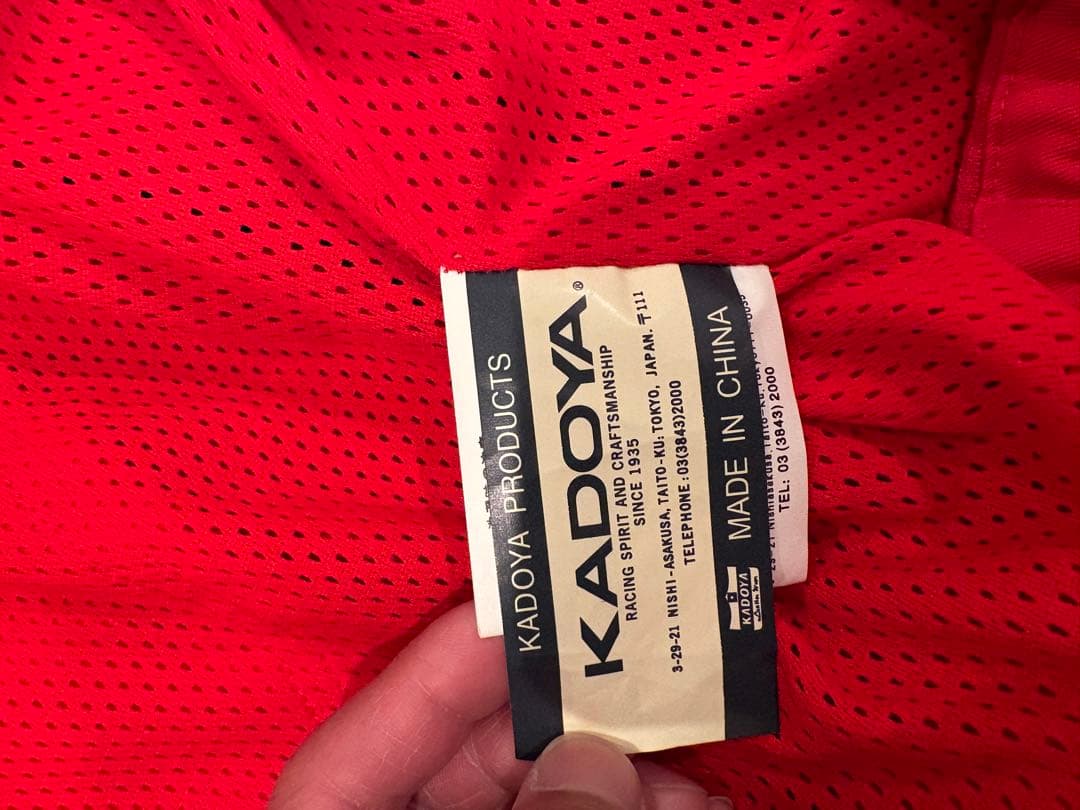 KADOYA カドヤ ジャケット スイングトップ ブルゾン 赤