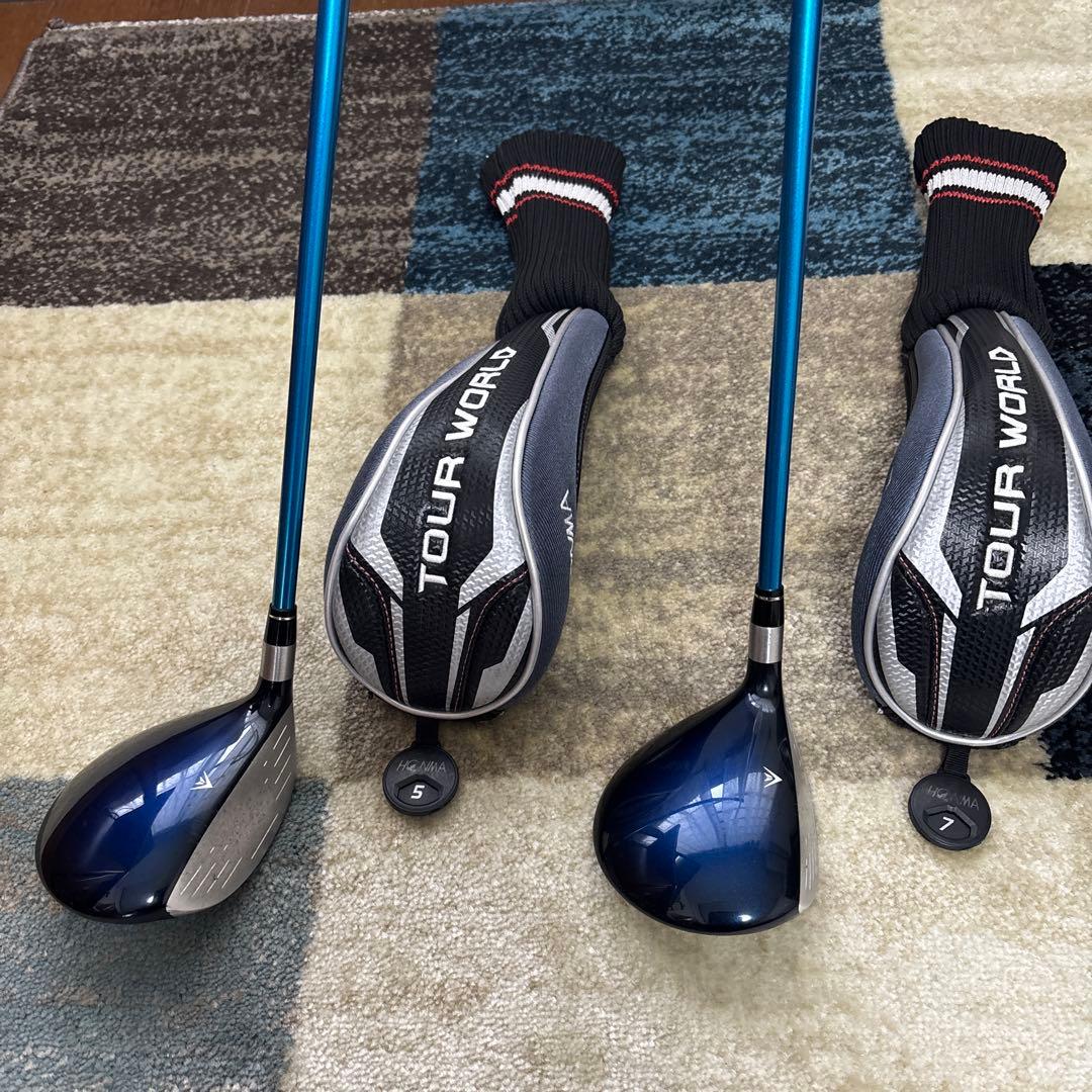 【値下げ】本間　【特注】TOUR WORLD TW737 2本セット　カバー付き