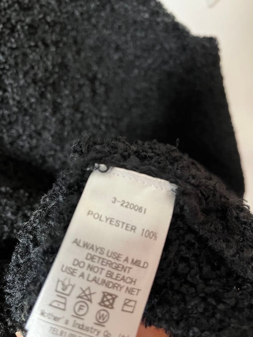 mizuiro ind へアリーヤーンワイドベスト