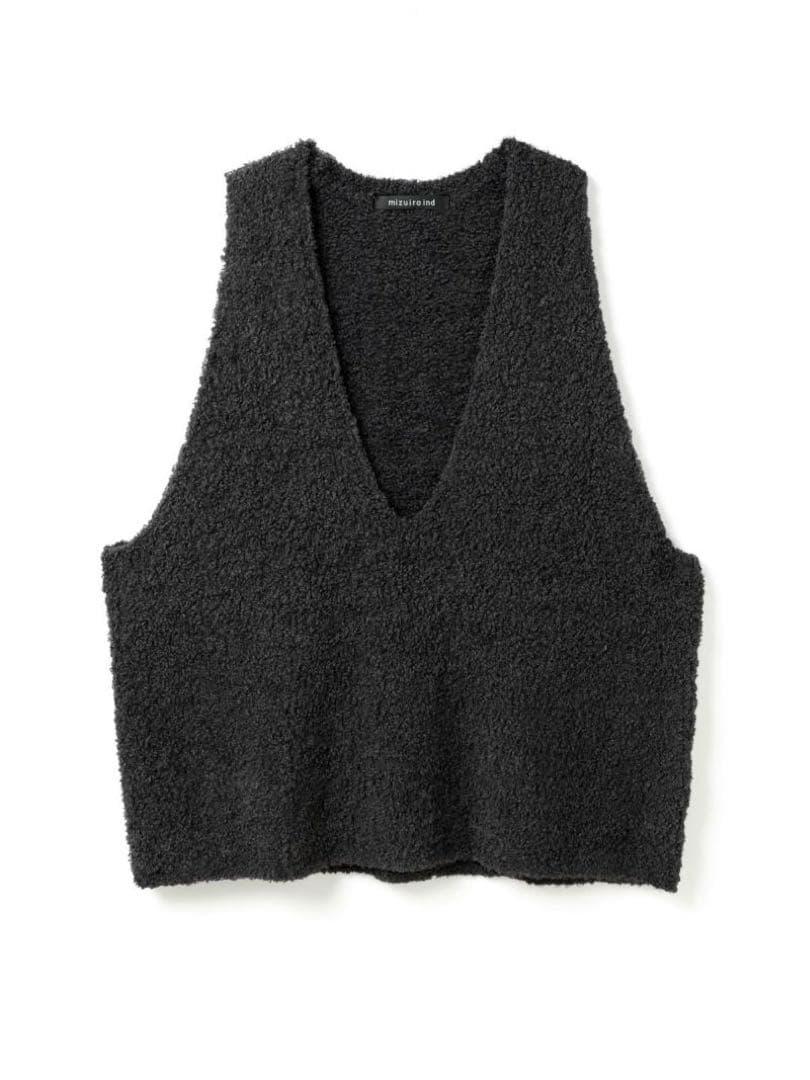 mizuiro ind へアリーヤーンワイドベスト