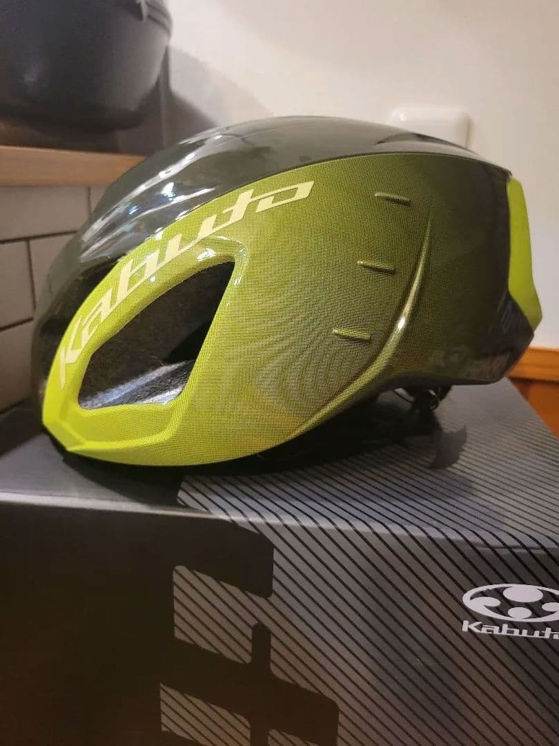 Kabuto AERO R2 ヘルメット オリーブイエロー L/XL
