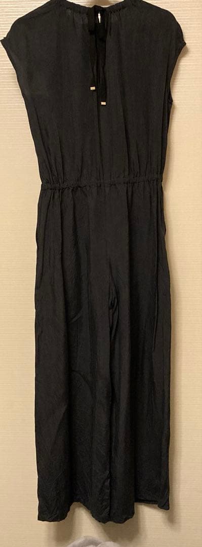 IENA キュプラギャザーネックオールインワン　ブラック　38